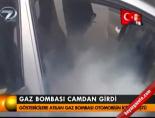 panama - Gaz bombası camdan girdi Videosu
