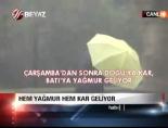 meteoroloji - Hem yağmur hem kar geliyor Videosu