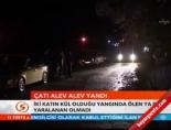 Çatı alev alev yandı