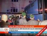 Açlık grevinde kilo aldı