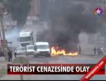 Terörist Cenazesinde Olay