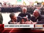 Şehit annesi acıya dayanamadı