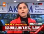 İstanbul'da 'beyaz' alarm