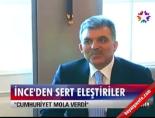 muharrem ince - İnce: Cumhuriyet mola verdi Videosu