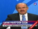 safak pavey - Şafak Pavey'den Özür Videosu