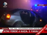 Aynı yerde 4 kaza: 5 yaralı Haberi 