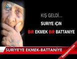 suriyeli multeciler - Suriye'ye ekmek, battaniye Videosu