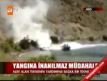 Yangına inanılmaz müdahale!