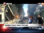 Bomba yüklü araç patladı