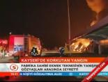 Kayseri'de korkutan yangın