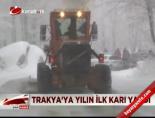 Trakya'ya yılın ilk karı yağdı online video izle