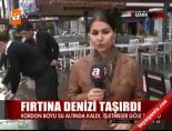 İzmir'de deniz taştı online video izle