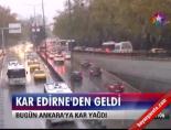 trakya - Kar Edirne'den geldi Videosu