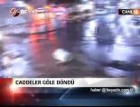 Caddeler göle döndü