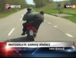 Motosiklete sarhoş binince...
