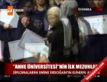 ''Anne Üniversitesi''nden ilk diploma