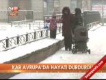 Kar Avrupa'da hayatı durduru