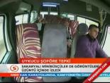 Uykucu şoföre tepki
