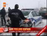 tem otoyolu - Kar yolları kapadı Videosu