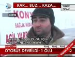 Otobüs Devrildi 1 Ölü