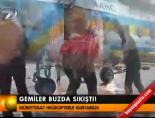 ukrayna - Gemiler buzda sıkıştı! Videosu
