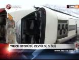 Yolcu Otobüsü Devrildi  5 Ölü