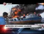 tekne yangini - Alevlerin Ortasında Kaldılar Videosu