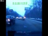 Rusya'da beklenmedik trafik kazası