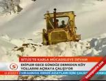 Bitlis'te karla mücadeleye devam