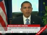 barack obama - Obama'dan kriz yorumu Videosu