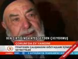 Çorum'da ev yangını