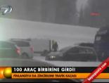 avrupa - 100 araç birbirine girdi Videosu
