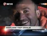 Montlarını yakıp ısındılar