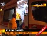 11 araç çarpıştı!