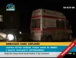 Ambulans kara saplandı