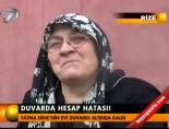 Duvarda hesap hatası!