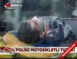 polis araci - Polise motosikletli tuzak! Videosu