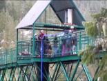 Felçli kızın bungee jumping hayali gerçek oldu