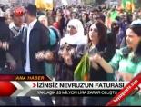 nevruz kutlamalari - İzinsiz Nevruz'un Faturası Videosu