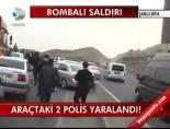 polis araci - Polis aracına saldırı: 2 polis yaralandı Haberi  Videosu