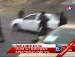 polis araci - Polis ekibine bomba Haberi  Videosu