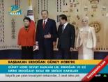 guney kore - Güney Kore Devlet Başkanı Lee, Erdoğan ve Eşi Emine Erdoğan'ı sıcak bir şekilde karşıladı Videosu