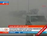 Van ve Bitlis'te kar