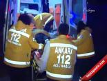 Ankara'da Ambulans Devrildi