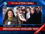 4 4 4 - Erdoğan'dan vekillere yemek Haberi  Videosu