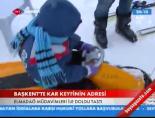 Başkent'te kar keyfinin adresi