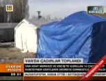 deprem cadiri - Van'da çadırlar toplandı Videosu