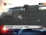 Kamyonet Alev Alev Yandı