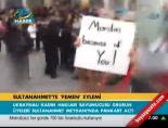 sultanahmet - Sultanahmet'te Çıplak 'Femen' Eylemi Videosu
