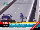 Çarptı ama kaçamadı